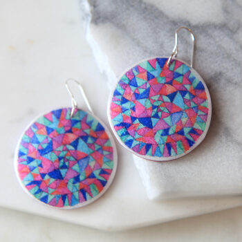 blue magenta mandala peace large next romance jewellery