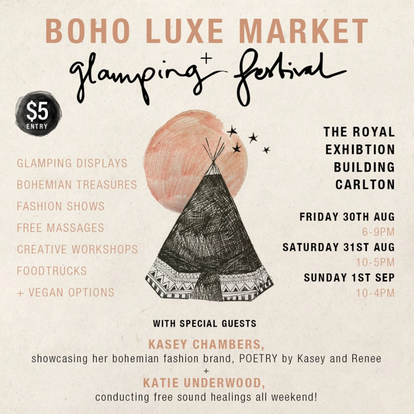 boho luxe glamping festival next romance jewellery august 2019