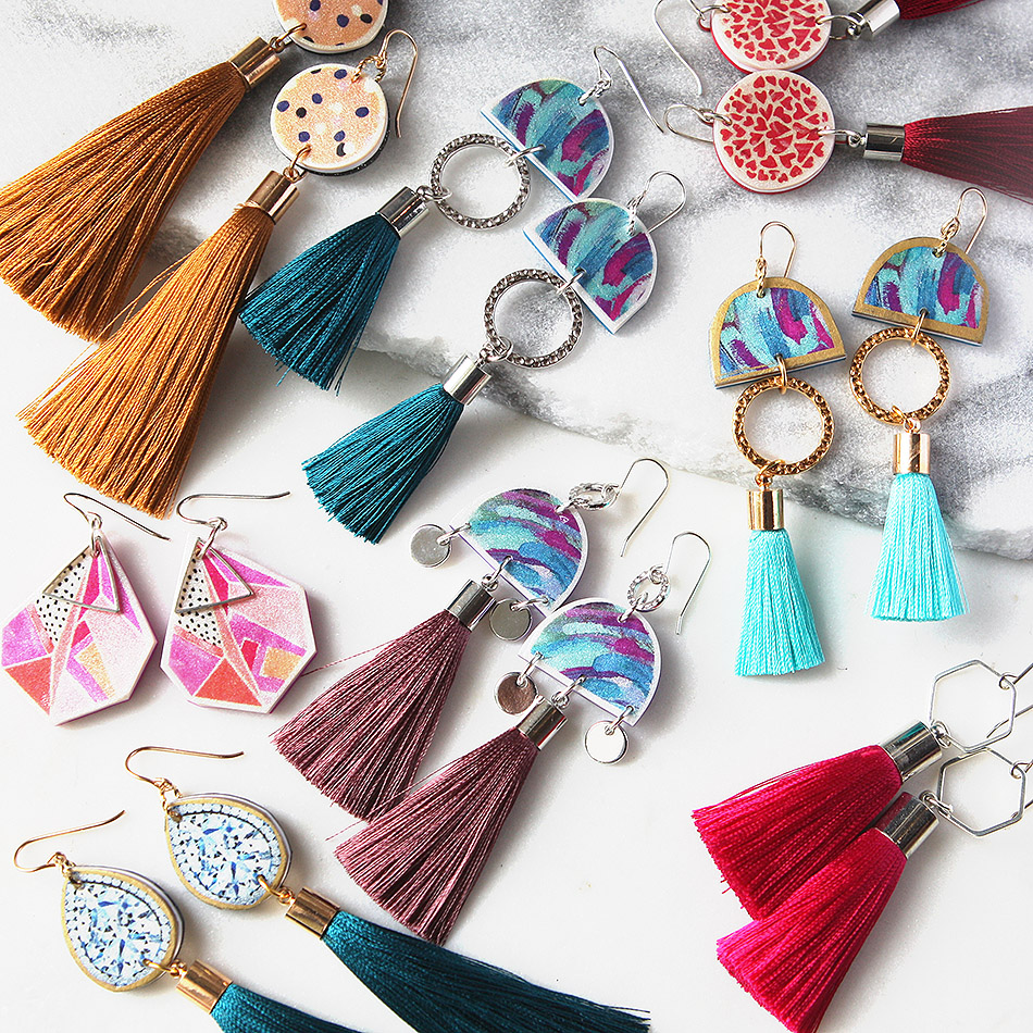 unique tassel earrings available at www.nextromance.com.au and Handmade Canberra Market THIS MONTH!!! March 2018