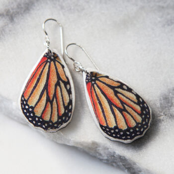 orange butterfly wings earrings NEXT ROMANCE jewellery