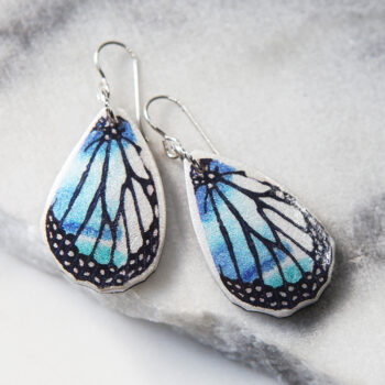 BLUE butterfly wings earrings NEXT ROMANCE jewellery