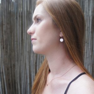10mm rose gold coin earrings fine modern next romance jewellery australia