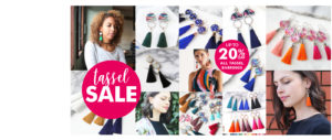 Funky tassel earrings elegant fashion unique australian made designed by vicki leigh NEXT ROMANCE jewellery