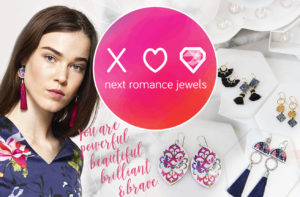 Next Romance Jewels are unique handmade earrings designed to add some texture, colour and individuality. Illustrated floral, geometric and watercolour tiles integrated with beautiful silver and tassel elements, this jewellery is locally made by contemporary art jeweller, Vicki Leigh.