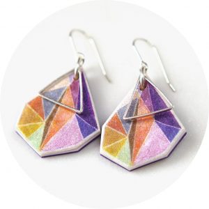 facet triangle earrings next romance jewelry australia colourful unique design contemporary