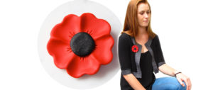 poppy brooch handmade next romance jewellery banner rememberance ANZAC day poppies