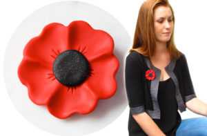 poppy brooch next romance jewellery anzac rememberance day made in australia