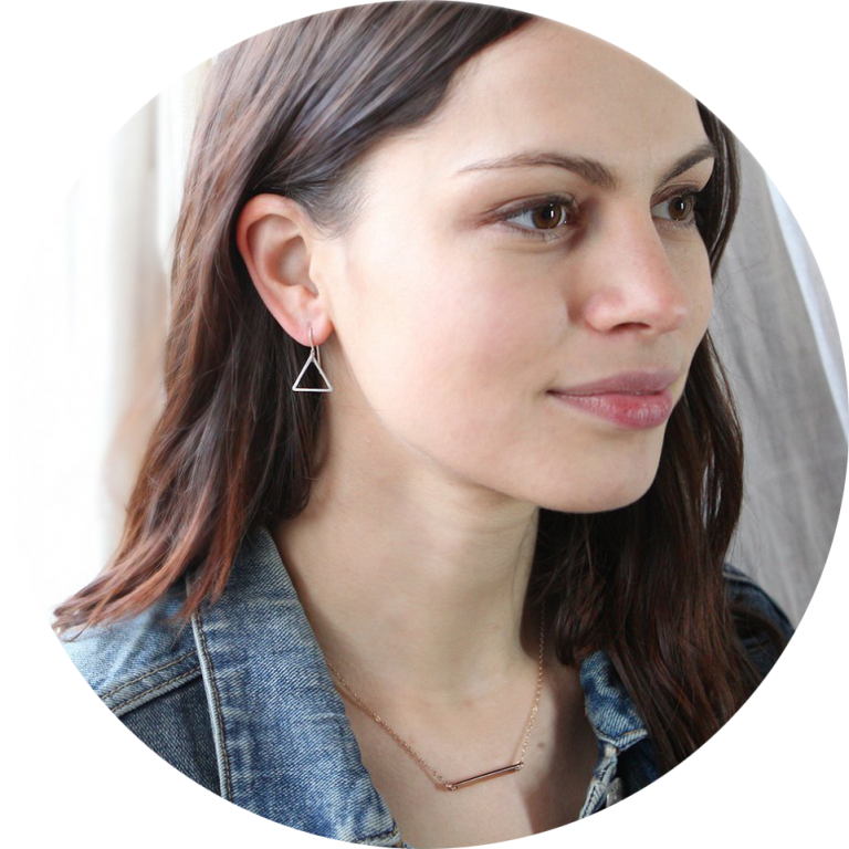 BLUE SAPPHIRE ceramic style arch tile art earrings with coins Colourful and unique modern art