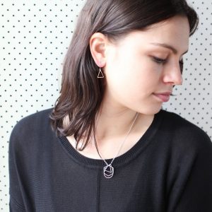 geo minimal triangle earrings new next romance jewellery made in australia gifts for mum girlfriends