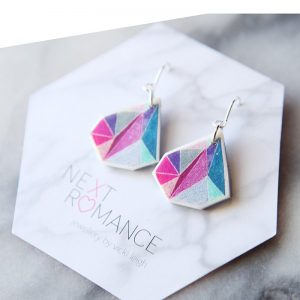 facet triangle earrings next romance jewelry australia colourful unique design contemporary