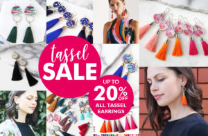 Funky tassel earrings elegant fashion unique australian made designed by vicki leigh NEXT ROMANCE jewellery