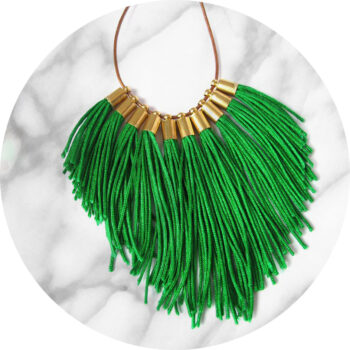 Gorgeous necklace/statement piece. Arrived very quickly after it was ordered and was exactly as described! Cannot wait to wear it for an upcoming special occasion! Thanks so much!!