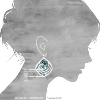 chubby earring sizes tropical silouhette new next romance jewellery unique australian made