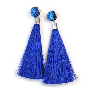 stud glitter tassel earrings next romance fun unique funky earrings