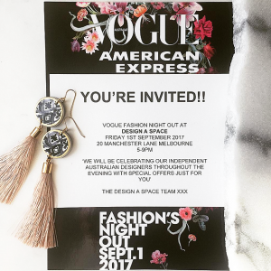MFW VFNO invite event fashion night out Design a Space