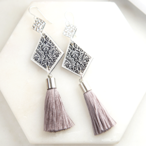 tassel earrings fabulous grey black next romance