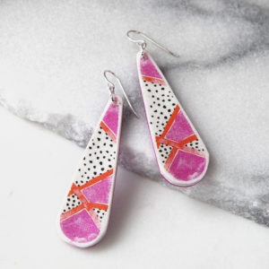 PICTOR long drop art earrings DEVOI x Next Romance Jewellery