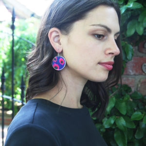 VELA circle art earrings - Next Romance X DEVOI large NEXT ROMANCE jewellery unique