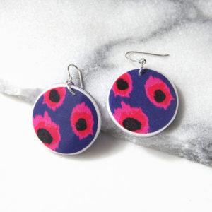 vela medium art earrings Devoi x next romance unique handmade jewellery