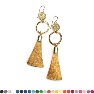 double twice hammered tassel earrings australia next romance jewelleryg old