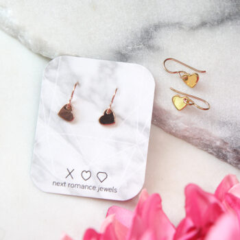 heart dangle earrings drop hooks next romance jewellery melbourne