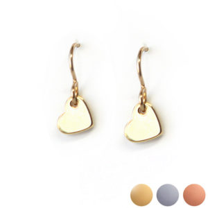 hearts-tiny-dangle earring rose gold silver minimal-modern-stylish-Next Romance jewels