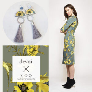 Nemophily devoi earrings finders keepers style big design market Made in Melbourne earring fashion designer