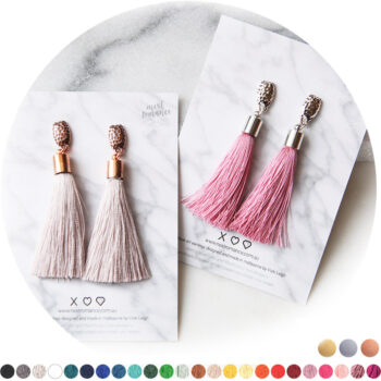 stud hammered tassel earrings australia next romance jewellery