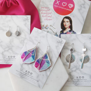 next romance silver earring set - by Vicki Leigh May next romance art unique jewellery handmade in australia