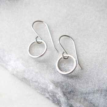 mini loop hoop earrings silver modern next romance jewellery