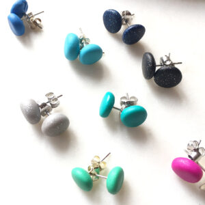 mini studs polymer colourful clay earrings new next romance unique fun jewellery