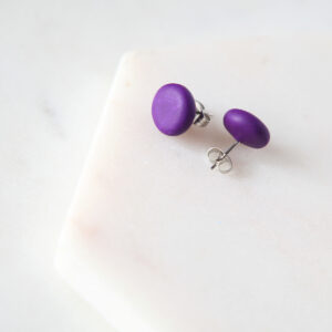 plum studs polymer clay next romance jewellery australia finders keepers marketplace
