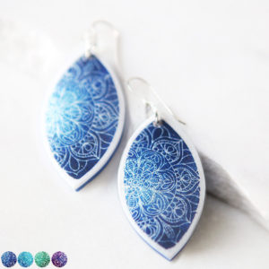 blue mandala all marquis art earrings polyresin tile next romance jewellery australia