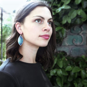 blue mandala marquis art earrings polyresin tile next romance jewellery australia