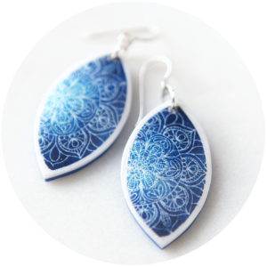 next romance jewellery australia midnight mandala marquis art earrings polyresin tile