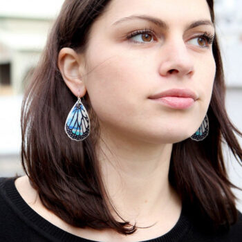 Butterfly blue earrings julia next-romance butterfly wing earrings next romance unique jewellery australia silver handmade finders keepers market big design markit make it collective ETSY