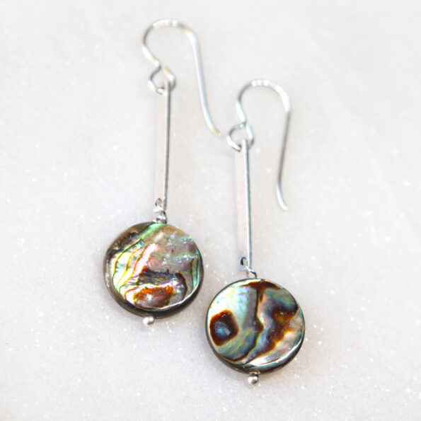 paua shell lollipop drop earrings NEXT ROMANCE jewellery