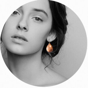 teardrop mica copper rose gold geometric facet earrings new next romance jewellery LUCY channel ten celebrity handmade in australia