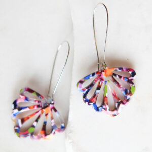 butterfly earrings long drop colourful new next romance jewellery australian handmade