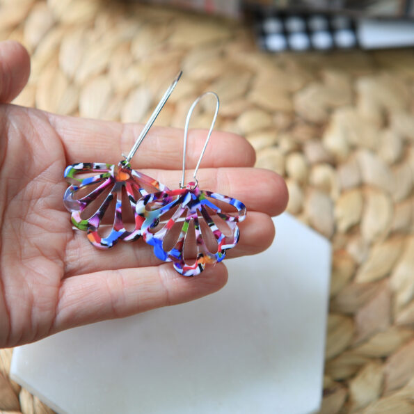 colourful resin butterfly earrings long drop unique next romance jewellery australia.jpg