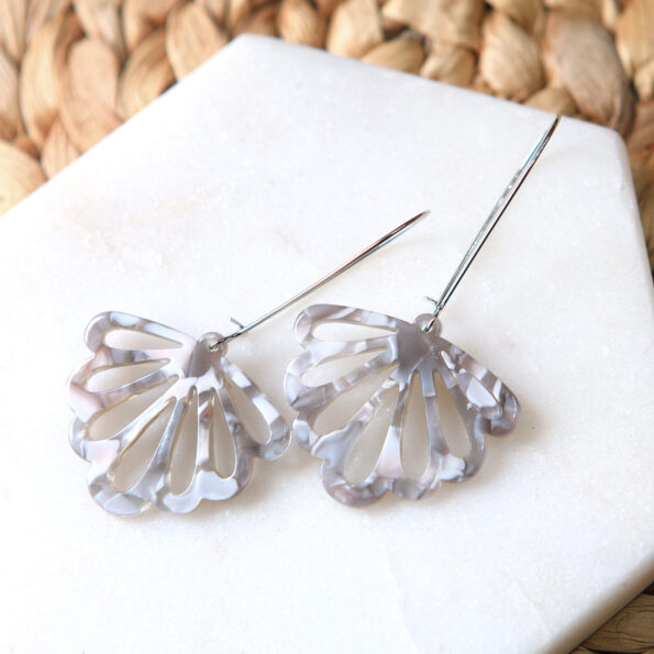 grey marble resin butterfly earrings long drop unique next romance jewellery australia.jpg