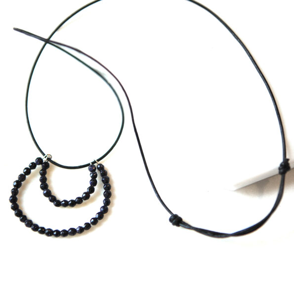 gemstone moon bead necklace next romance jewellery australia onyx unique