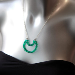 gemstone moon bead necklace next romance jewellery australia green jade