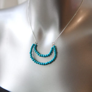 gemstone moon bead necklace next romance jewellery australia