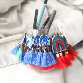 triple tassel art earrings next romance new australian unique earrings