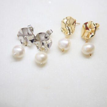 wave pearl earrings stud new next romance jewels jewellery australia
