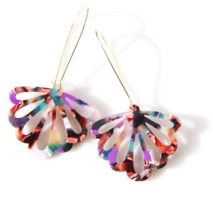 teal butterfly earrings long drop colourful new next romance jewellery australian handmade