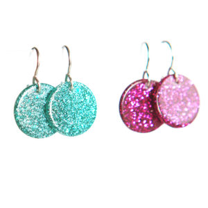 small colourful resin earrings drop dangle silver gold unique next romance jewellery handmade in australia