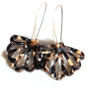 black cream butterfly dangley earrings fun party next romance new jewellery