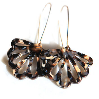 black cream butterfly dangley earrings fun party next romance new jewellery